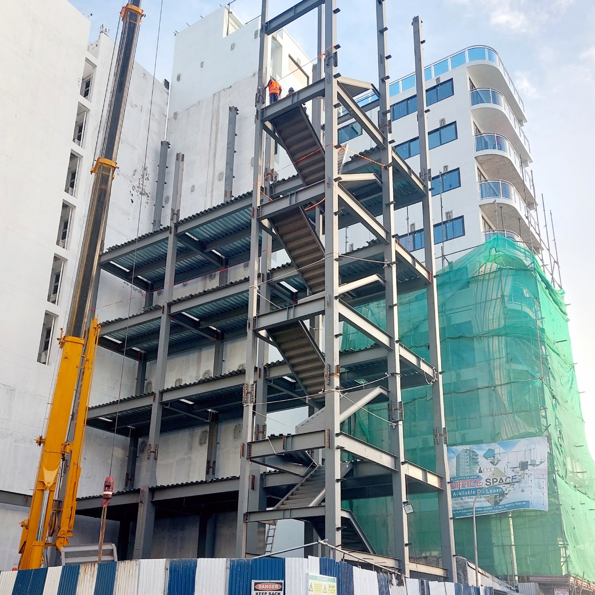 Steel building structure in Hulhumalé, from ADENT's portfolio